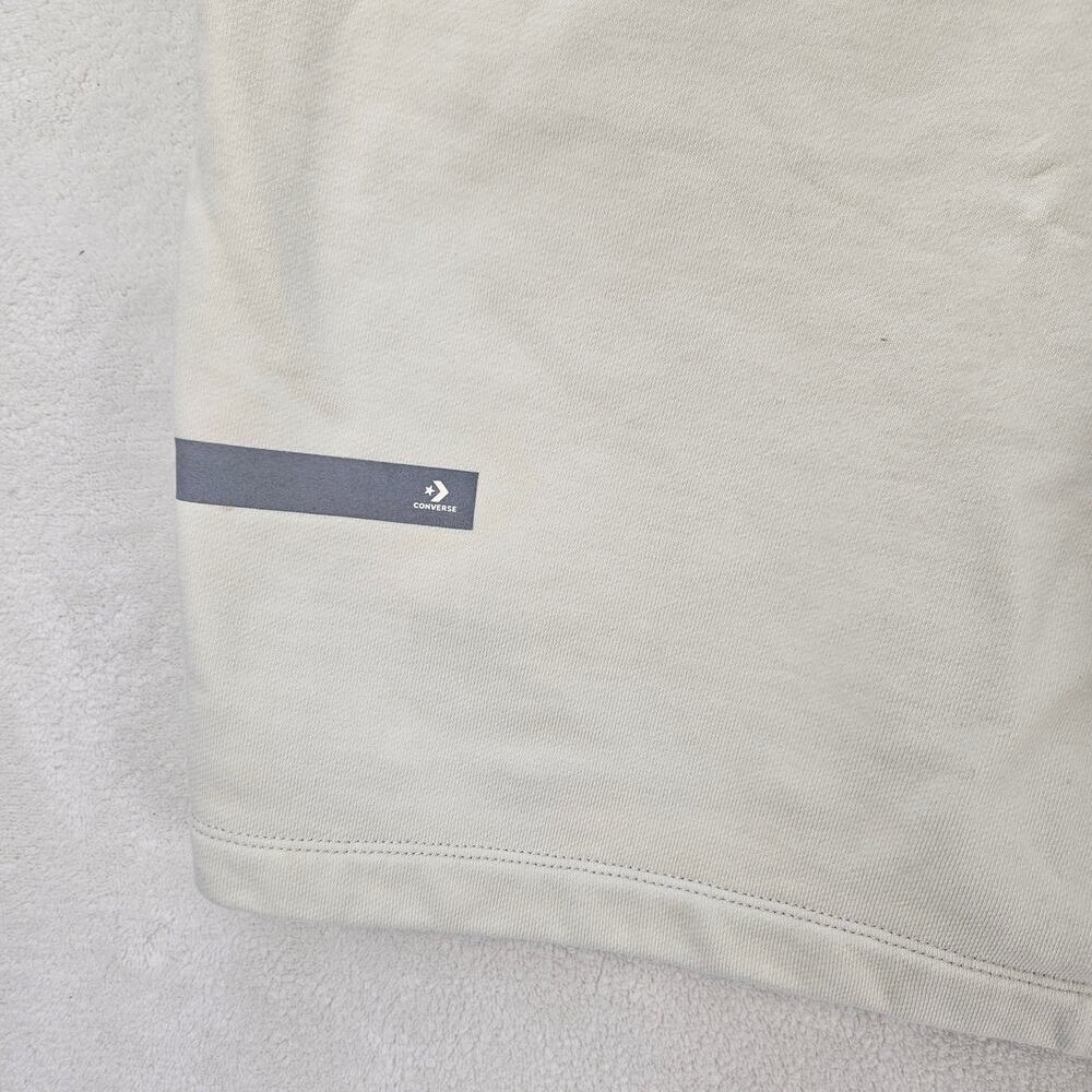 CONVERSE MEN'S LARGE A COLD WALL COLLAB BONE WHITE TERRY CLOTH SHORTS - Picture 9 of 9